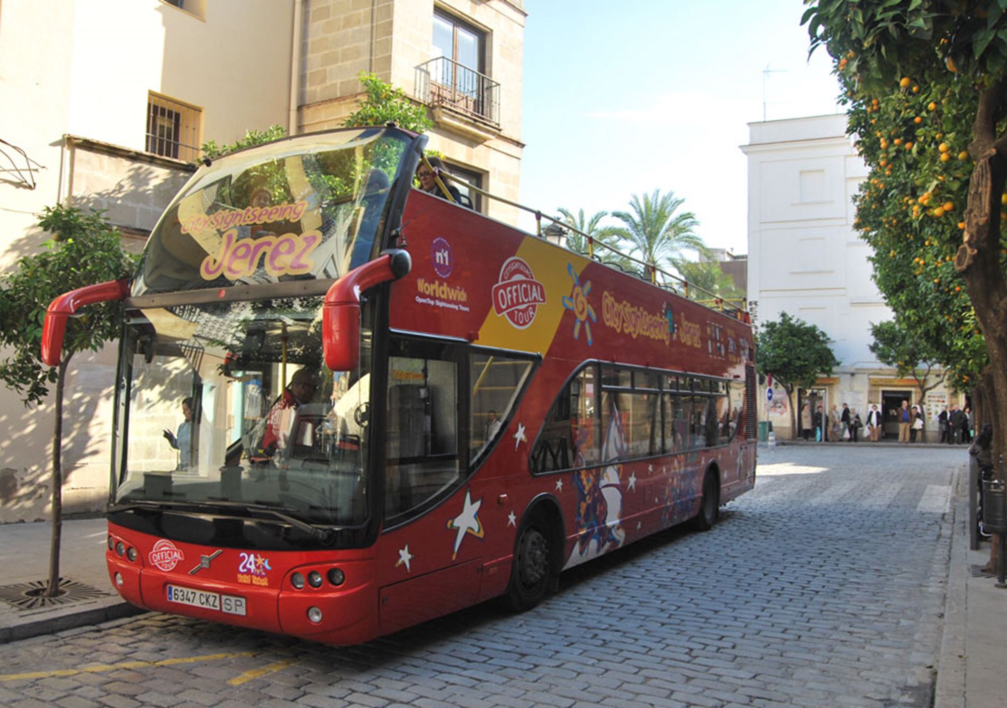 reservieren kaufen buchung tickets besucht Touren Fahrkarte karte karten Eintrittskarten Touristikbus City Sightseeing Jerez de la Frontera